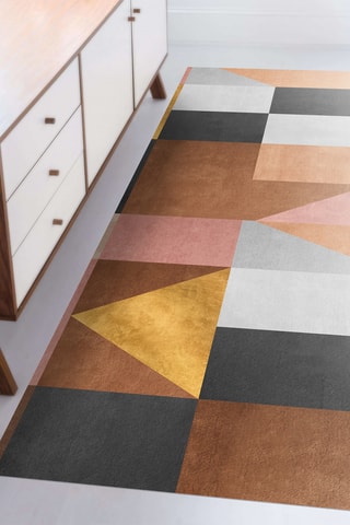 Alfombra vinílica Zermatt Marrón y naranja