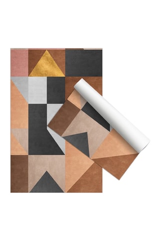 Alfombra vinílica Zermatt Marrón y naranja