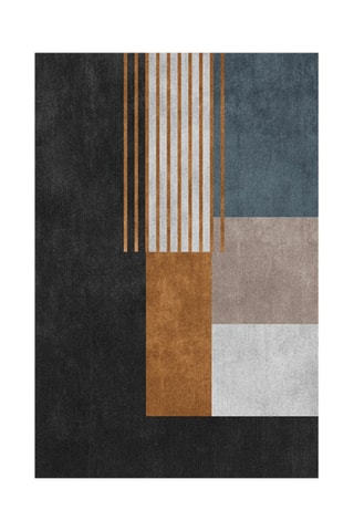 Alfombra vinílica Albertville Negro y camel