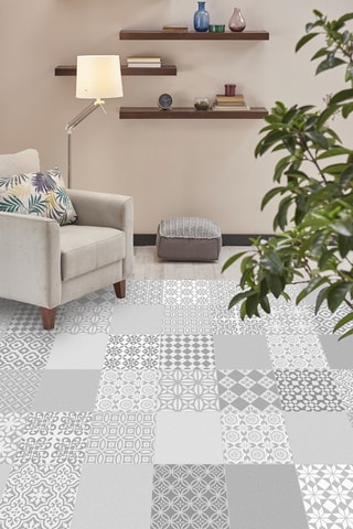 Alfombra vinílica Rossana - Gris