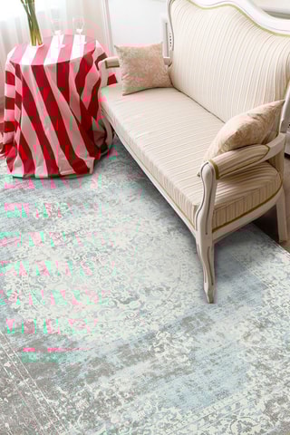 Alfombra vinílica Megrez Gris y blanco