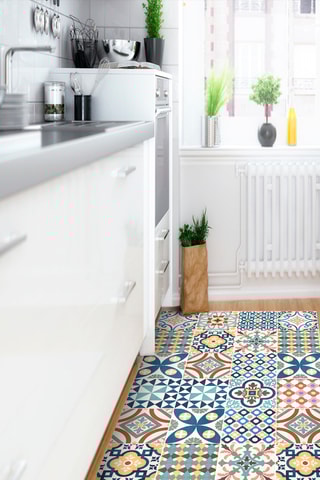 Alfombra vinílica Piug i Cadafalch -  Multicolor