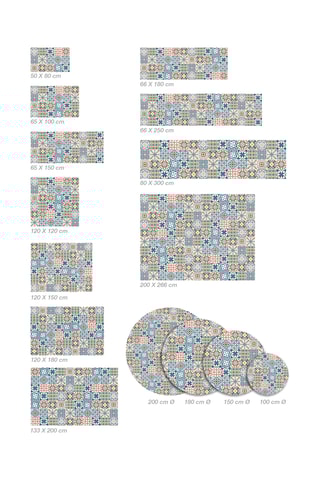 Alfombra vinílica Piug i Cadafalch -  Multicolor