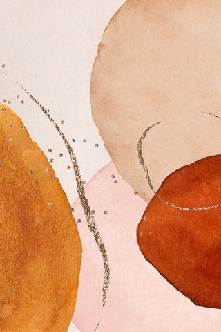 Alfombra vinílica Agata Naranja y crudo