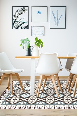 Alfombra vinílica Flocon Azul verdoso