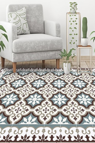 Alfombra vinílica Flocon Azul verdoso