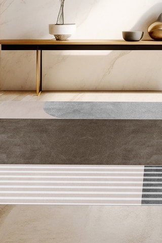 Alfombra vinílica Formigal Marrón y gris