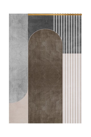 Alfombra vinílica Formigal Marrón y gris