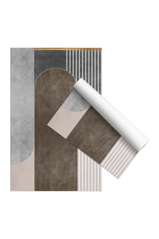 Alfombra vinílica Formigal Marrón y gris