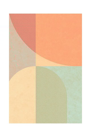 Alfombra vinílica Palm Springs - Amarillo y verde