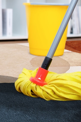 Alfombra vinílica Anoushka - Tierra batida y beige