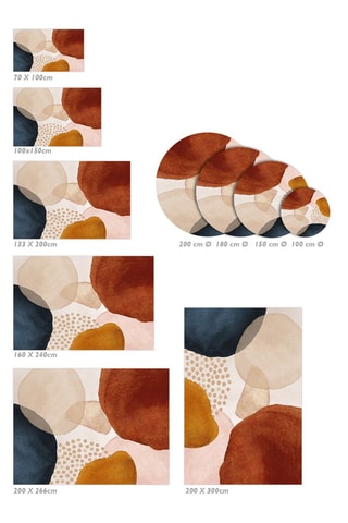 Alfombra vinílica Anoushka - Tierra batida y beige