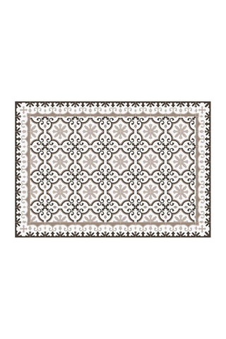 Alfombra vinílica Marseille Marrón y negro