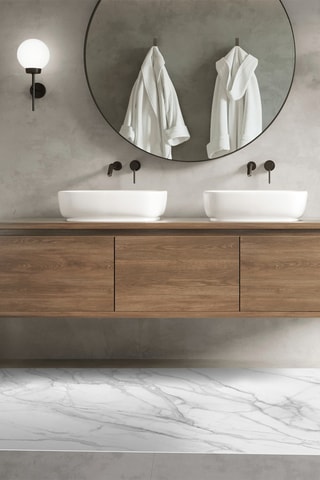 Alfombra Fabia - Gris claro y blanco