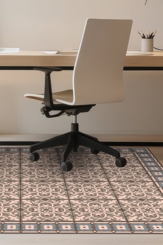 Alfombra Melides - Rojo y gris