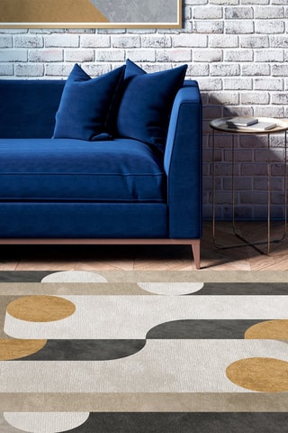 Alfombra vinílica Radiance - Beige y mostaza