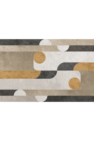 Alfombra vinílica Radiance - Beige y mostaza