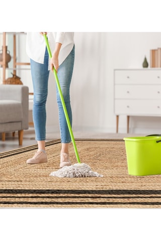 Alfombra vinílica Carthago - Marrón y negro