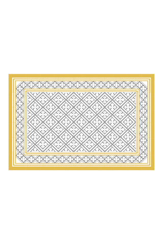 Alfombra vinílica Palace - Blanco y gris