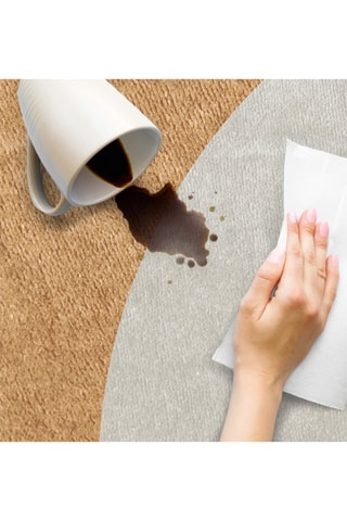 Alfombra vinílica Velvet Earth - Marrón y blanco