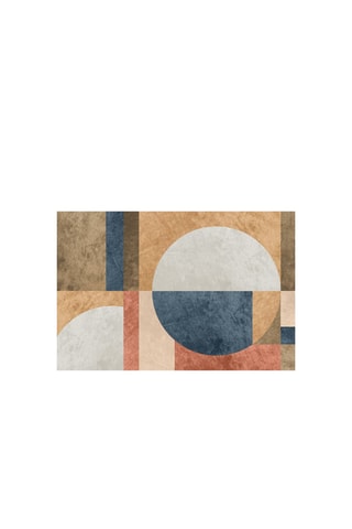 Alfombra vinílica Velvet Earth - Marrón y blanco