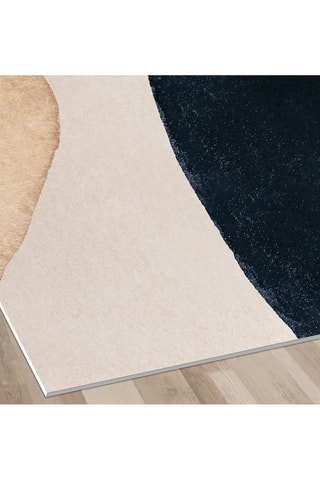 Alfombra vinílica Katerina - Blanco y azul