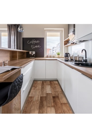 Alfombra vinílica Madera - Marrón