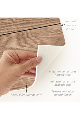 Alfombra vinílica Madera - Marrón