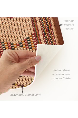 Alfombra vinílica Tribal rug - Marrón