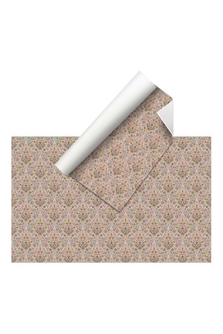 Alfombra vinílica William Morris - Naranja y verde