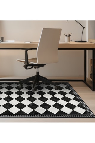 Alfombra vinílica Galileo - Negro y blanco