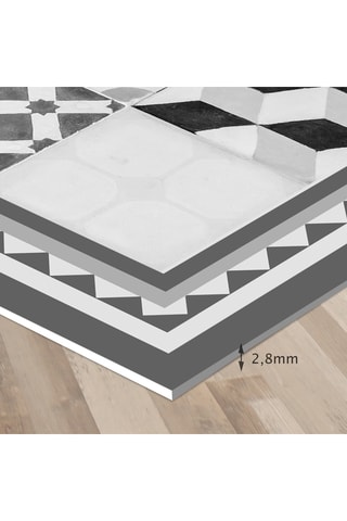 Alfombra vinílica Vintage - Multicolor