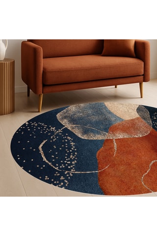 Alfombra vinílica Alexandra - Rojo y azul