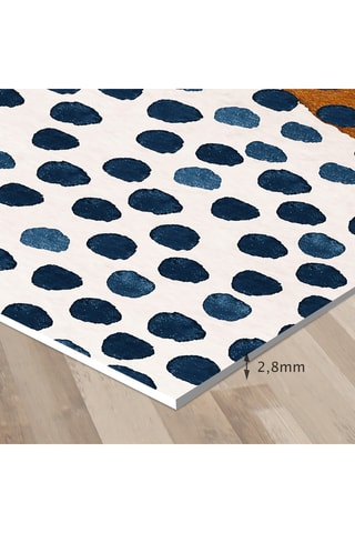 Alfombra vinílica Alisa - Marrón y rosa