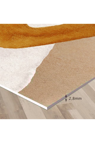 Alfombra vinílica Irina - Marrón y beige