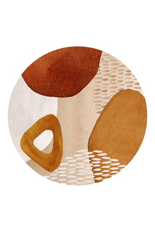 Alfombra vinílica Irina - Marrón y beige