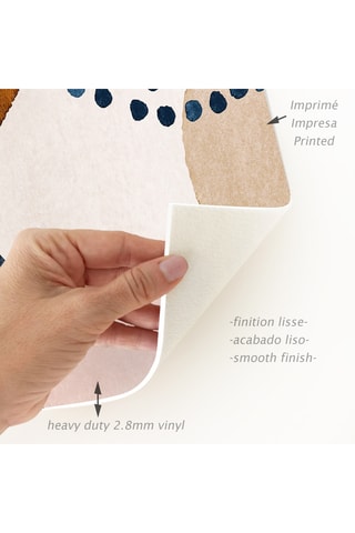 Alfombra vinílica Katerina - Blanco y azul