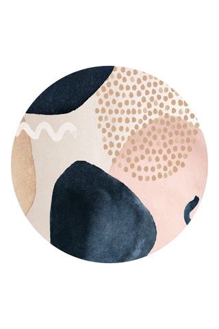 Alfombra vinílica Katerina - Blanco y azul