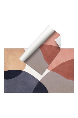 Alfombra vinílica Eclipse - Azul y marrón