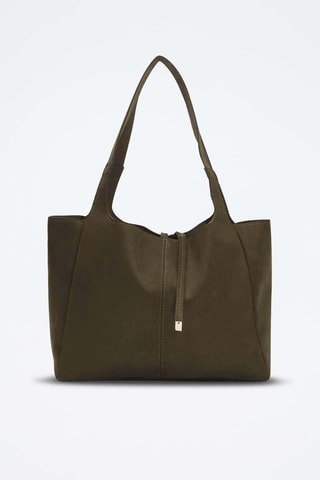 Bolso shopper de nobuk - Caqui