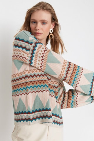 Jersey - Verde y beige