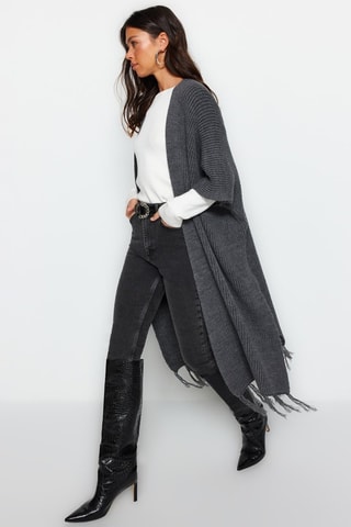 Cárdigan largo - Gris