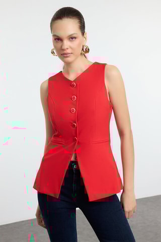 Chaleco de traje - Rojo