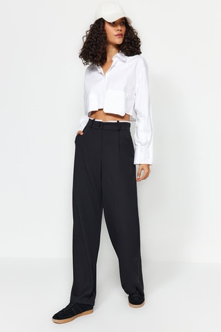 Pantalón wide leg - Negro