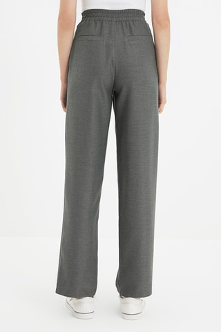 Pantalón wide leg - Gris