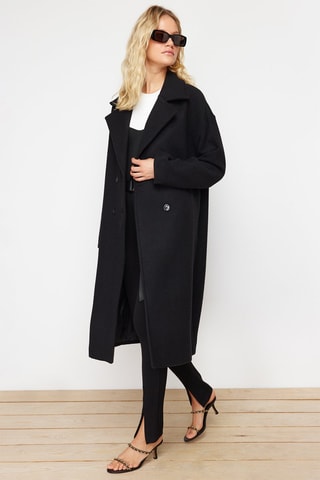 Abrigo oversize - Negro