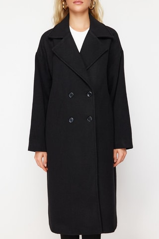 Abrigo oversize - Negro
