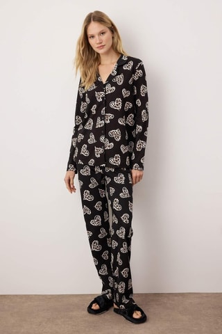 Top y pantalón - Negro