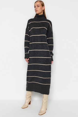 Vestido jersey - Antracita