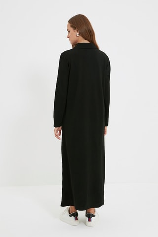 Vestido jersey - Negro